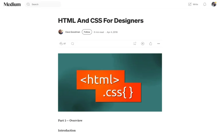 HTML And CSS For Designers- Part 1